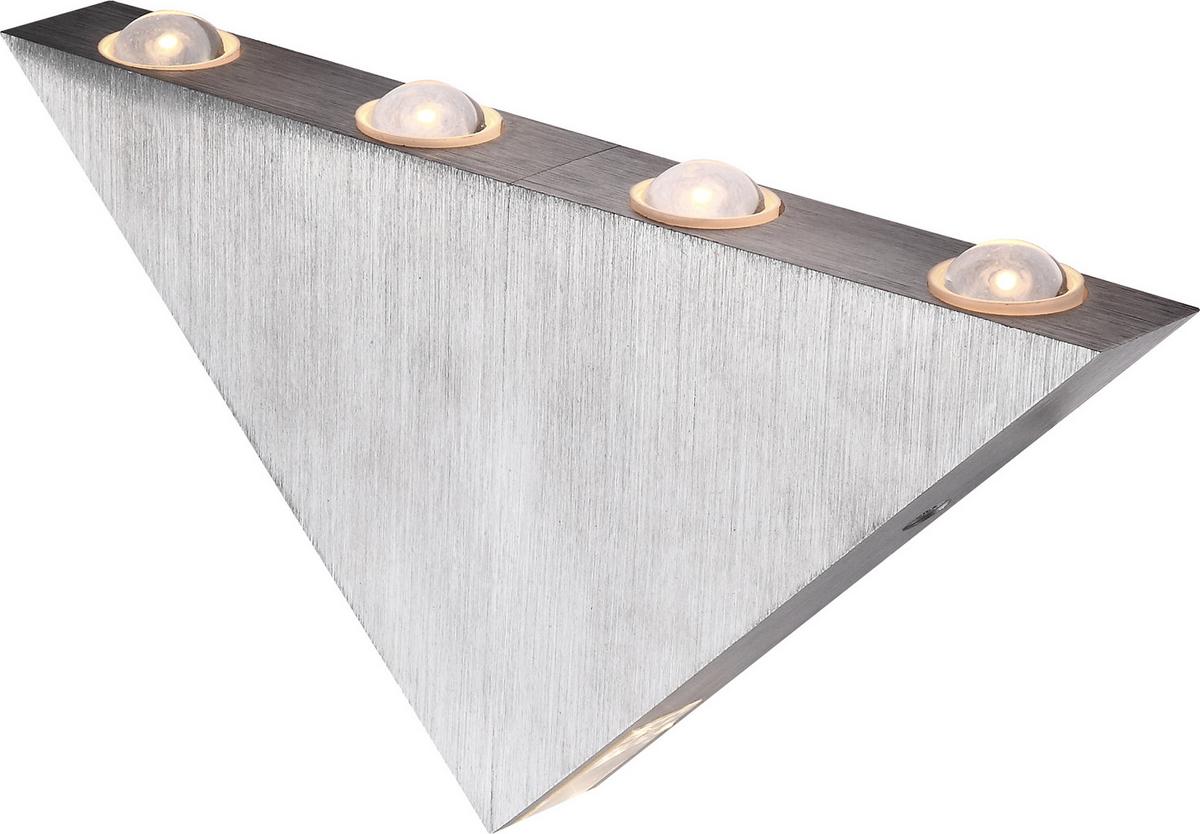LED-Wandleuchte Gordon 5-Flammig Dreieckige Form - Design, Kunststoff/Metall (23,5/3/12,5cm) - Globo