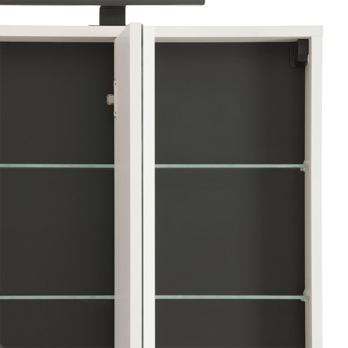 Zrcadlová skříňka SOPHIA - kašmírová, Moderní, kompozitní dřevo/sklo (100/74/17cm) - Mömax