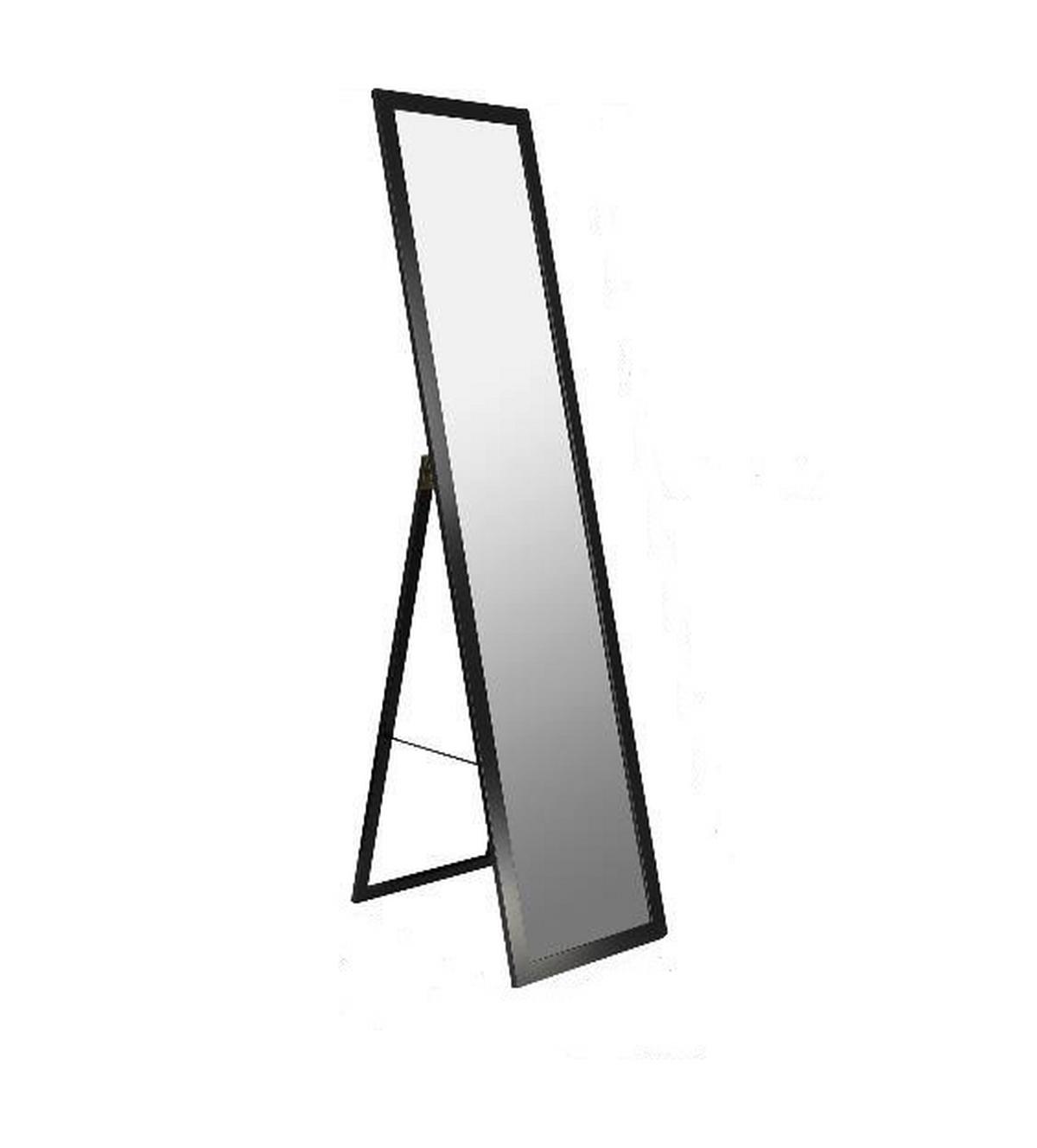 STOJACIE ZRKADLO RIO ČIERNA - čierna, Modern, kompozitné drevo/sklo (36/156/44cm) - Mömax