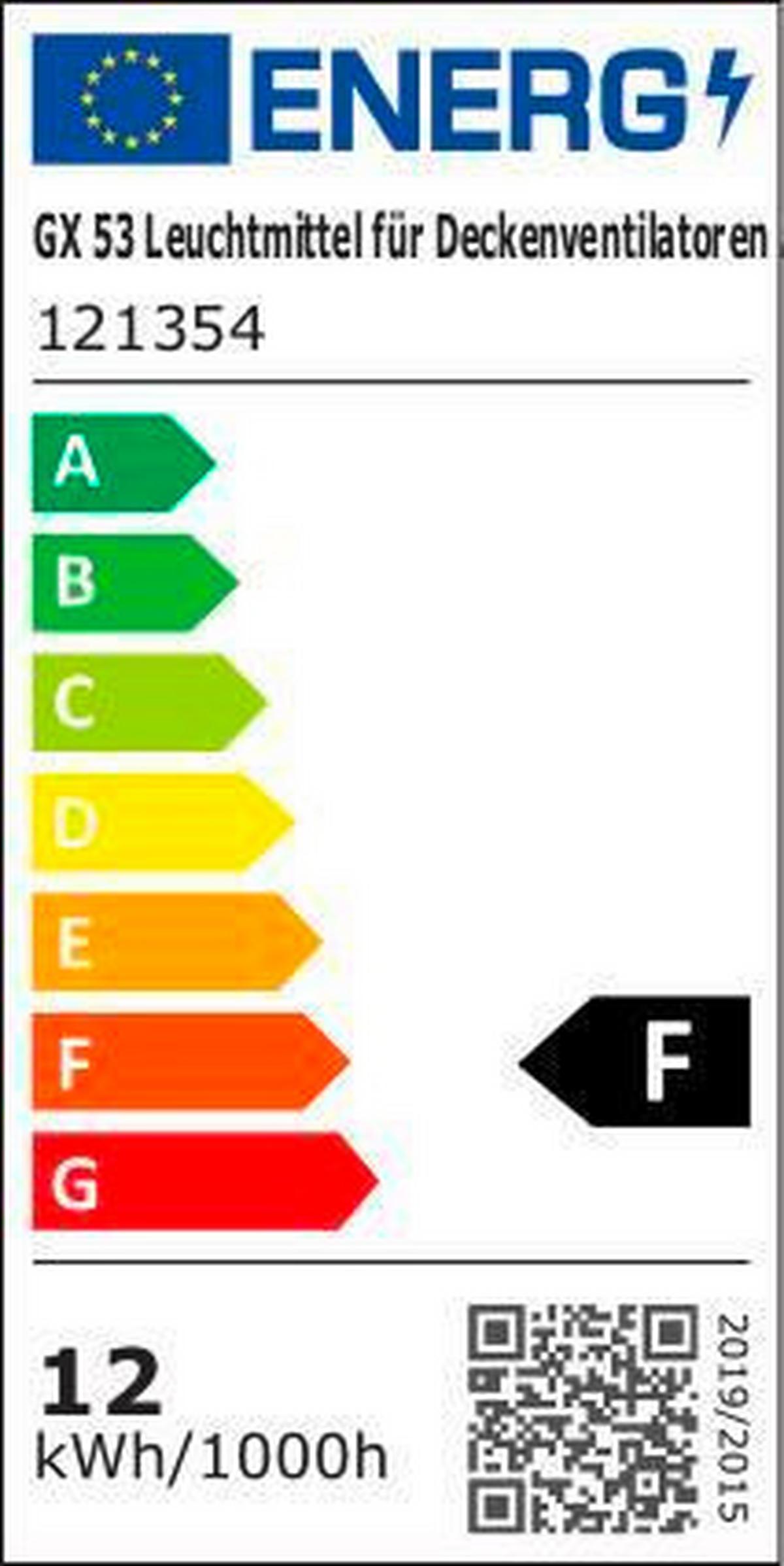 Deckenventilator Lucci Air Schwarz 7 Flügel, LED-Leuchte - Schwarz, Design, Kunststoff/Metall (142/27cm)