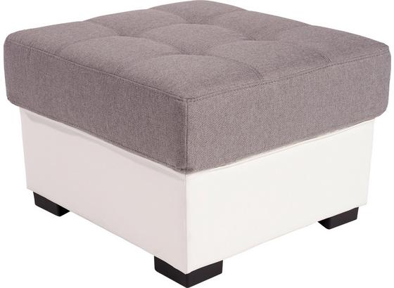 Hocker Burner - Hellgrau/Weiß, MODERN, Textil (65/46/65cm) Hocker Burner - Hellgrau/Weiß, MODERN, Textil (65/46/65cm)