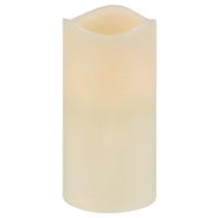 LED-Kerze Melina Naturfarben mit Timer, DxH: 10x20 cm - Naturfarben, ROMANTIK / LANDHAUS, Paraffin (10/20cm) - James Wood