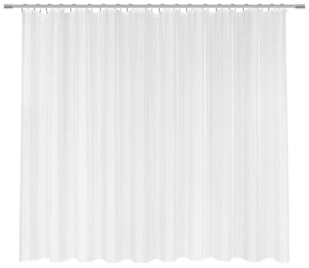 Kusová záclona Lisa store 2, 300/175cm - biela, Romantik / Landhaus, textil (300/175cm) - Modern Living