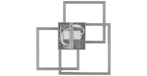 LED-Deckenleuchte Elis - Chromfarben/Silberfarben, MODERN, Kunststoff/Metall (43/43/8cm) - Luca Bessoni