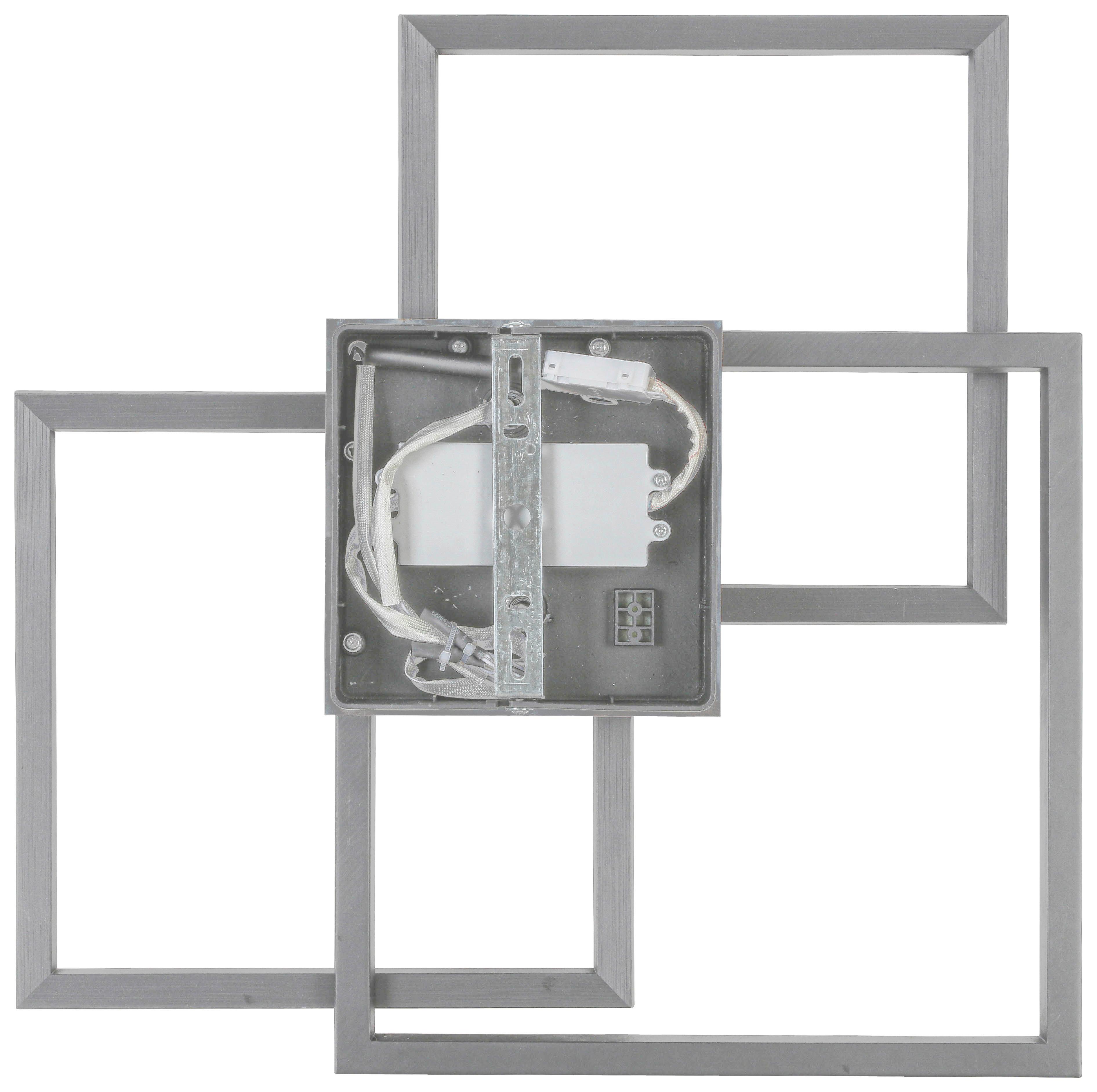 Led-deckenleuchte Elis - Chromfarben/Silberfarben, MODERN, Kunststoff/Metall (43/43/8cm) - Luca Bessoni