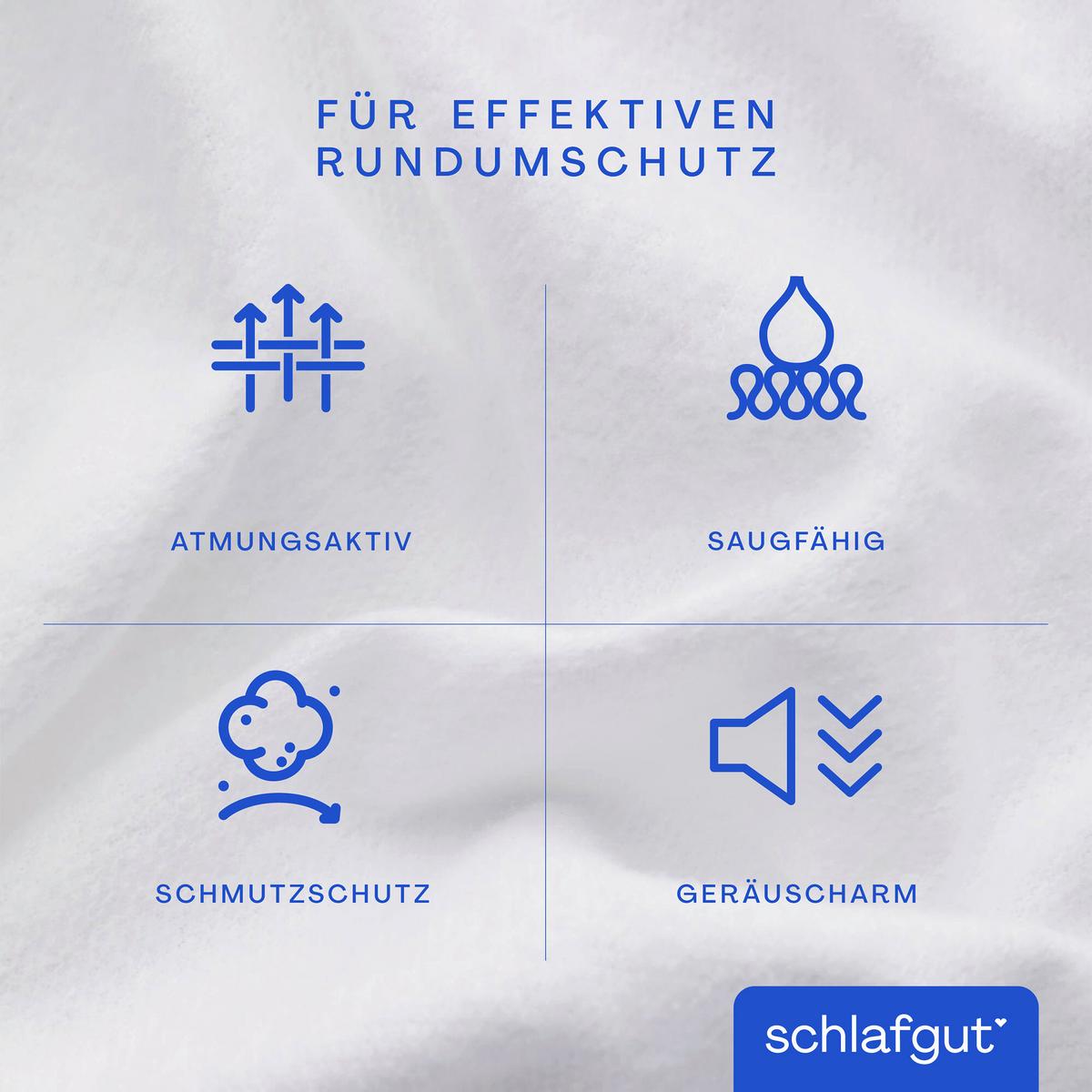 Matratzenauflage Baselayer Comfort Molton - Weiß, Basics, Textil (200/200cm) - Schlafgut