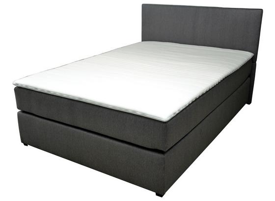 Boxspringbett Titania 140x200 Dunkelgrau - Dunkelgrau/Schwarz, KONVENTIONELL, Textil (140/200cm) Boxspringbett Titania 140x200 Dunkelgrau - Dunkelgrau/Schwarz, KONVENTIONELL, Textil (140/200cm)