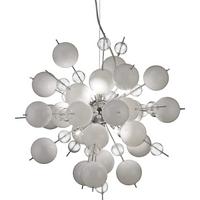 Hängeleuchte Explosion H:150cm 10-Flammig, Klaskugeln - Klar/Chromfarben, Design, Glas/Metall (65/150cm) - Näve