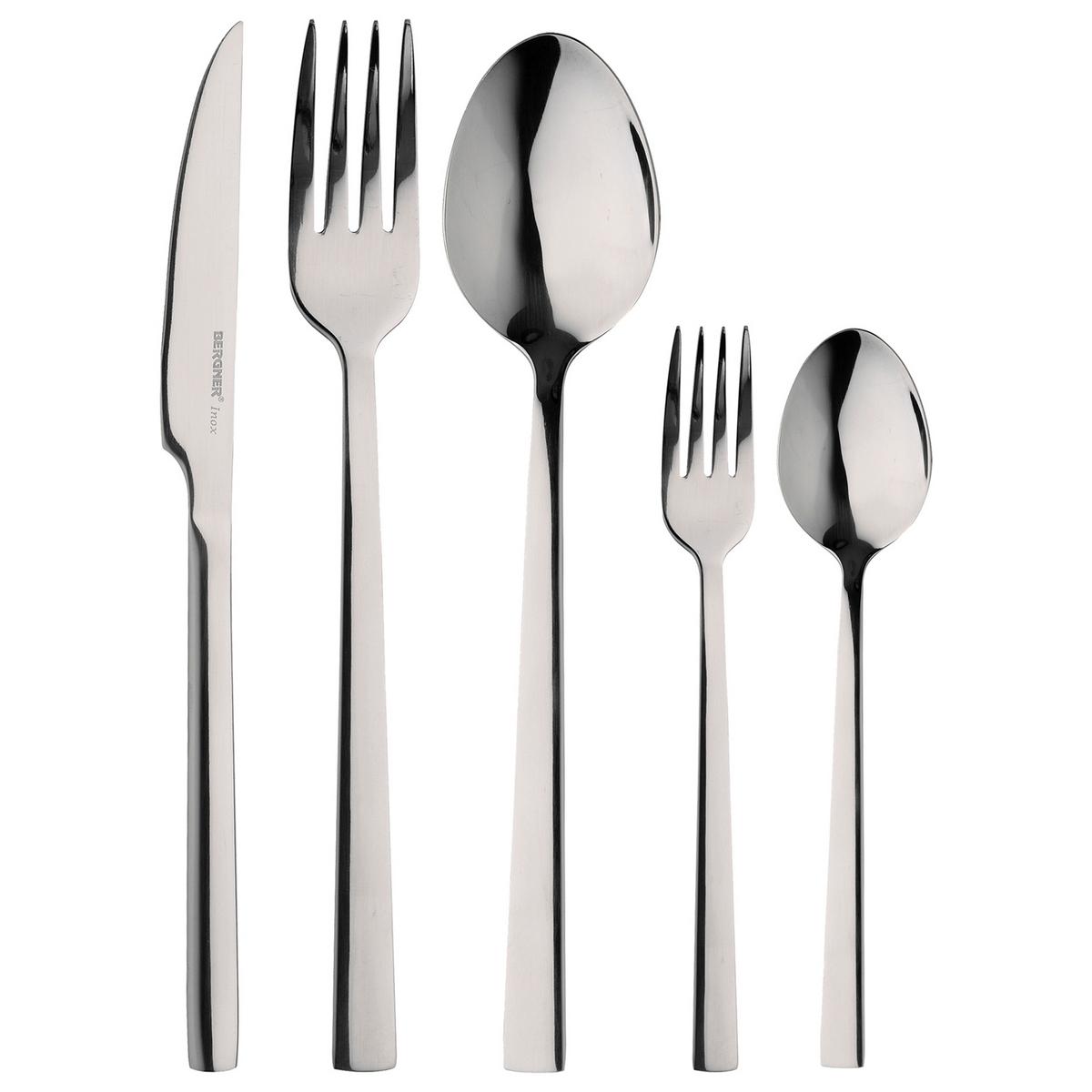 Besteckset Edelstahl 94-Teilig - Silberfarben, Basics, Metall (40.5/27,3/5,2cm)