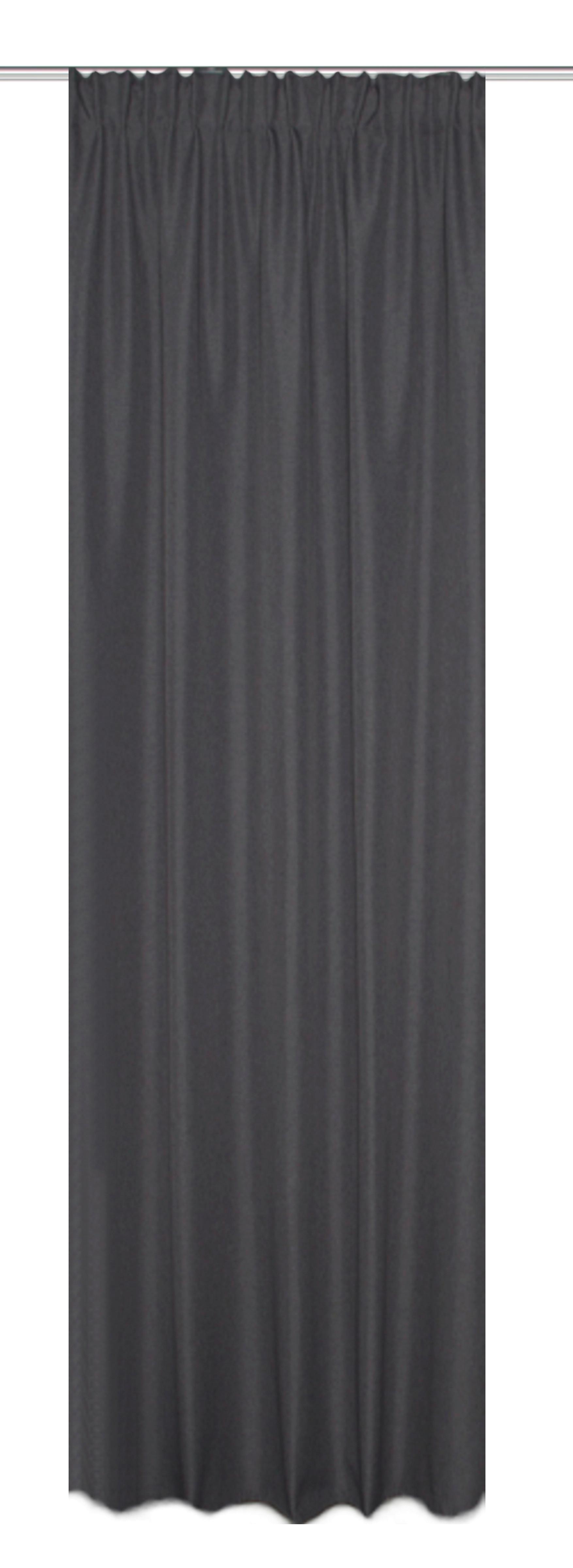 Wärmeschutzvorhang Grau 135/300 cm - Grau, Basics, Textil (135/300cm) - Schmidt W. Gmbh