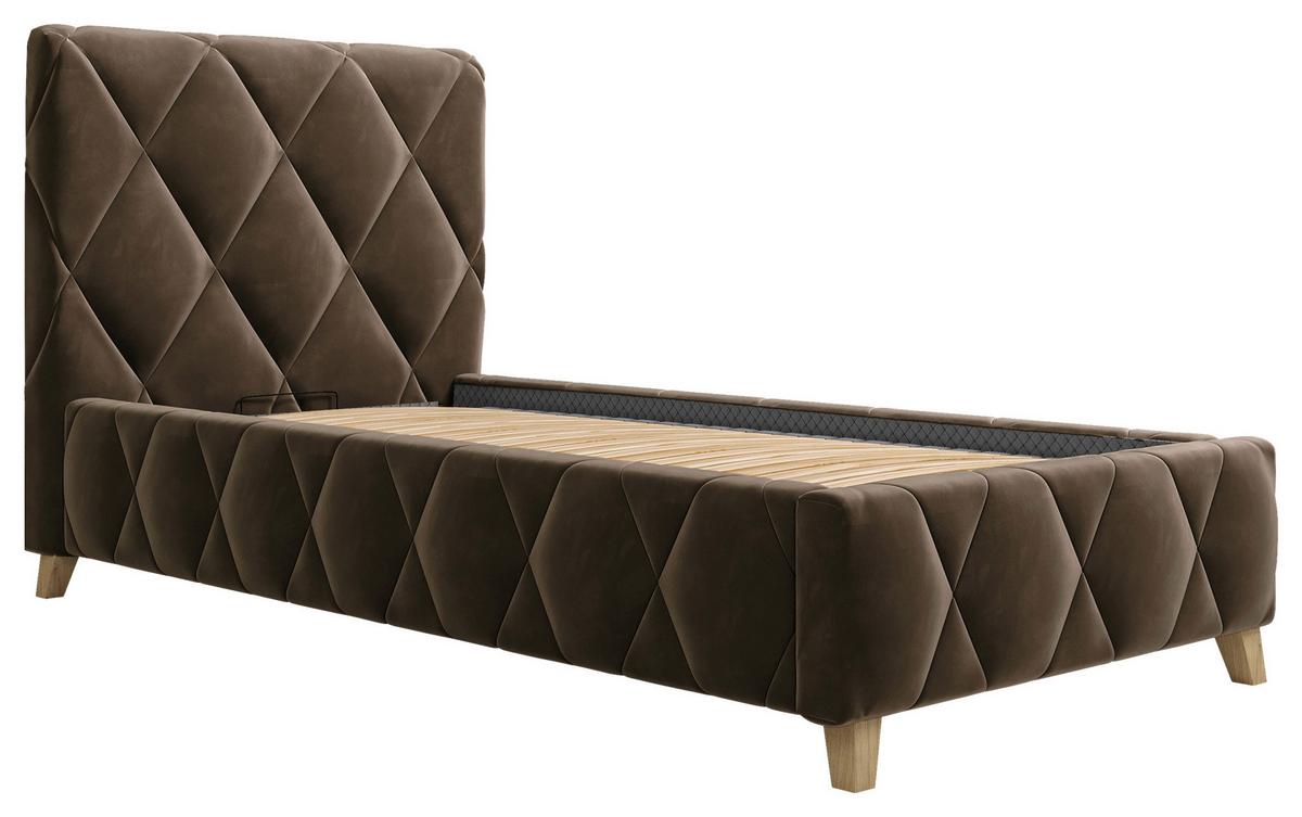 Polsterbett Trivio 90x200 cm Schlammfarbe - Schlammfarben, MODERN, Holz/Holzwerkstoff (90/200cm) - MID.YOU