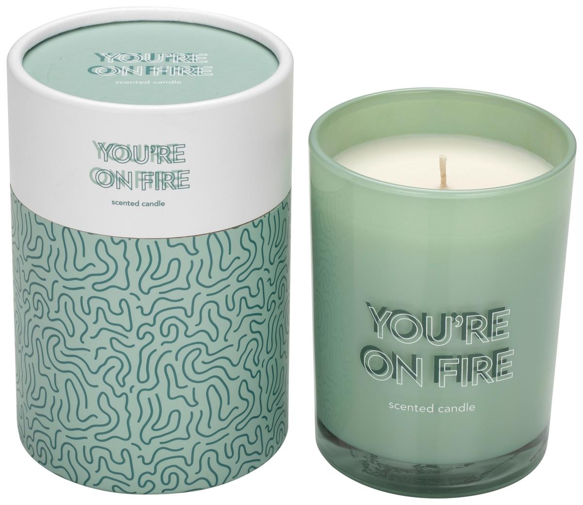 Svíčka ve skle Libella, ca. 50 hodin - šedá/pink, Moderní, sklo (8/10,6cm) - Modern Living