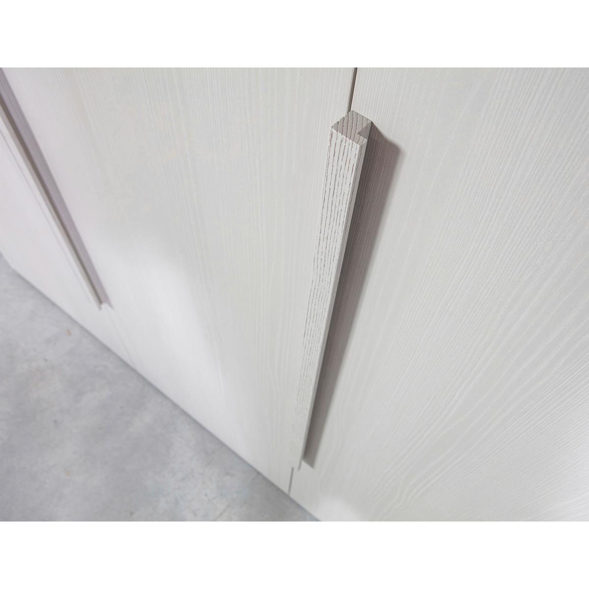 Drehtürenschrank Rens, Grau B: 165 Cm - Walnussfarben/Grau, Design, Holz (165/210/58cm) - Livetastic