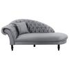 Récamiere Cupido - Schwarz/Grau, Design, Textil (216/91/103cm) - MID.YOU
