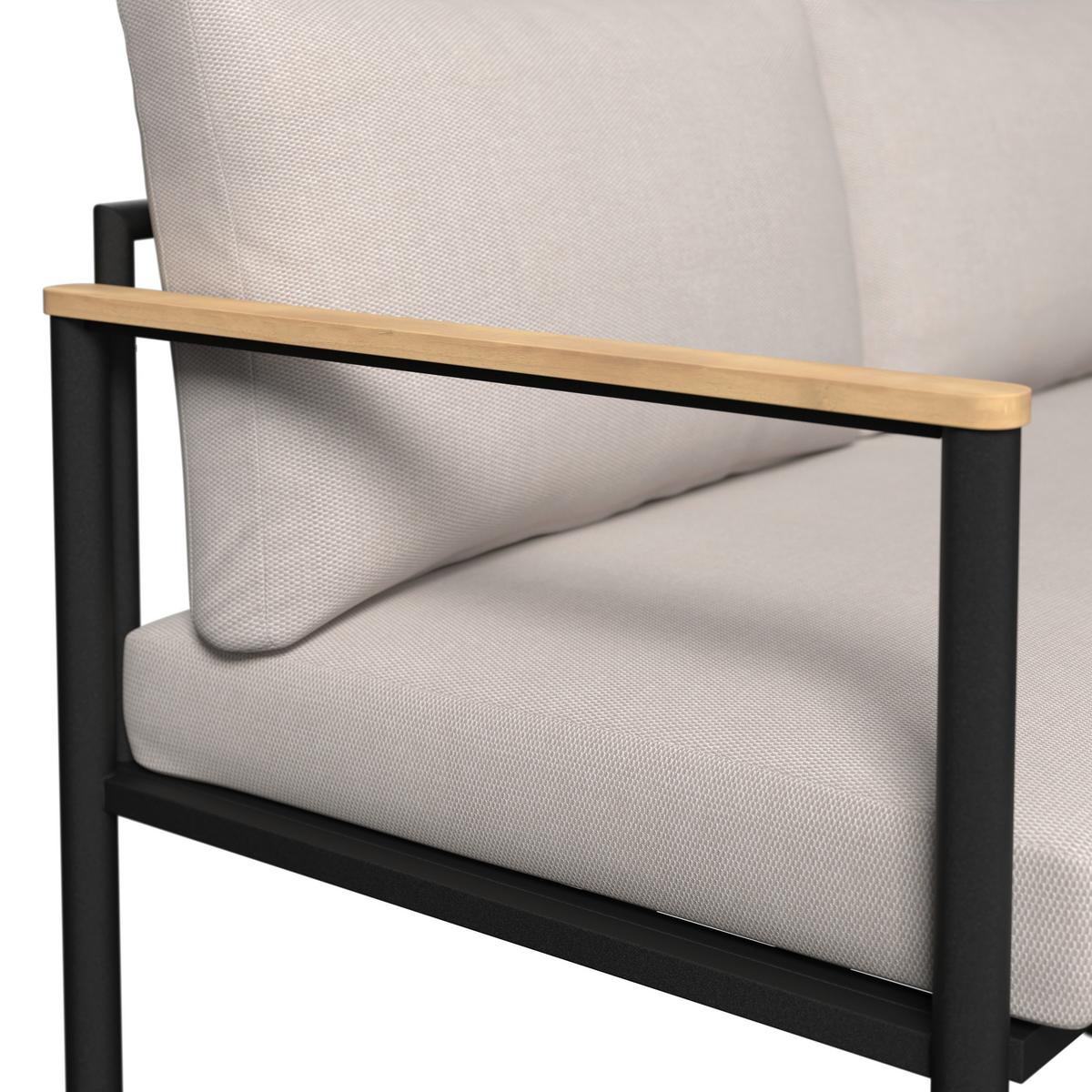 Loungegarnitur Tampa - Braun, MODERN, Holz/Textil (135,5/82/68cm) - Beldano