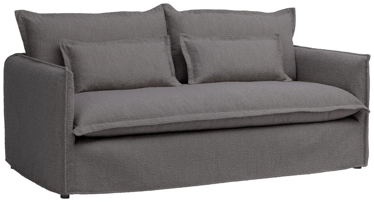 Sofa Toscana - Grau, Trend, Textil (195/82/98cm) - Livetastic
