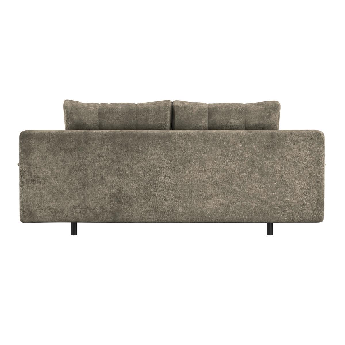 Schlafsofa Perla Mokka B: 203 cm - Schwarz/Mokka, KONVENTIONELL, Textil (203/94/96cm)