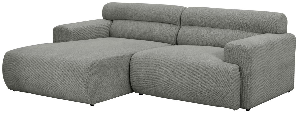 Ecksofa Mercure Grau B: 210 cm - Grau, Design, Holz/Textil (210/68/150cm) - Livetastic