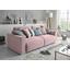 Schlafsofa Lazy 3Dl B: ca. 250 cm - Pink/Silberfarben, Design, Holzwerkstoff/Textil (250/87/129cm) - Carryhome Schlafsofa Lazy 3Dl B: ca. 250 cm - Pink/Silberfarben, Design, Holzwerkstoff/Textil (250/87/129cm) - Carryhome