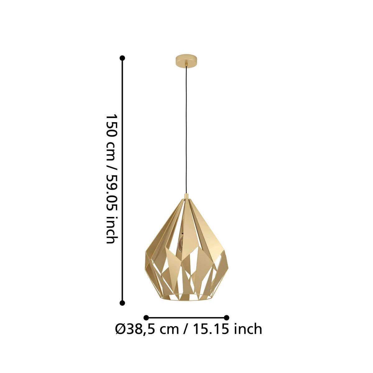 ZÁVESNÉ SVIETIDLO CARLTON - Design (38,5/150cm) - Eglo