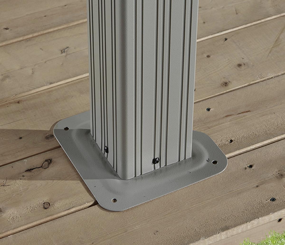 Pavillon Messina 363x298 cm Wetterfest Gartenpavillon - Champagner, Basics, Metall (363/291/298cm)