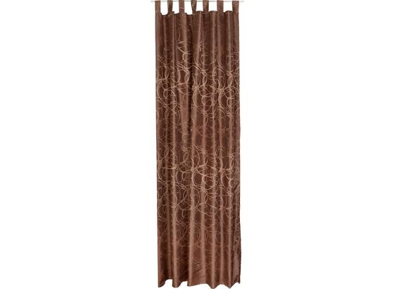 Kombivorhang Linda - Braun, KONVENTIONELL, Textil (140/255cm) - Ombra Kombivorhang Linda - Braun, KONVENTIONELL, Textil (140/255cm) - Ombra