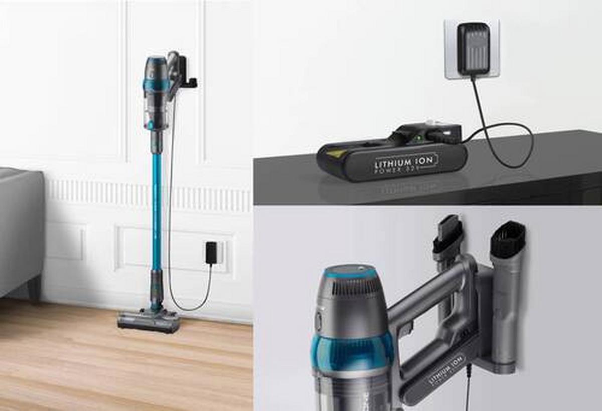 Akku-staubsauger Inkl. Wandhalterung 50 W - Türkis, Basics, Kunststoff (119/26/33cm) - Trisa Electronics