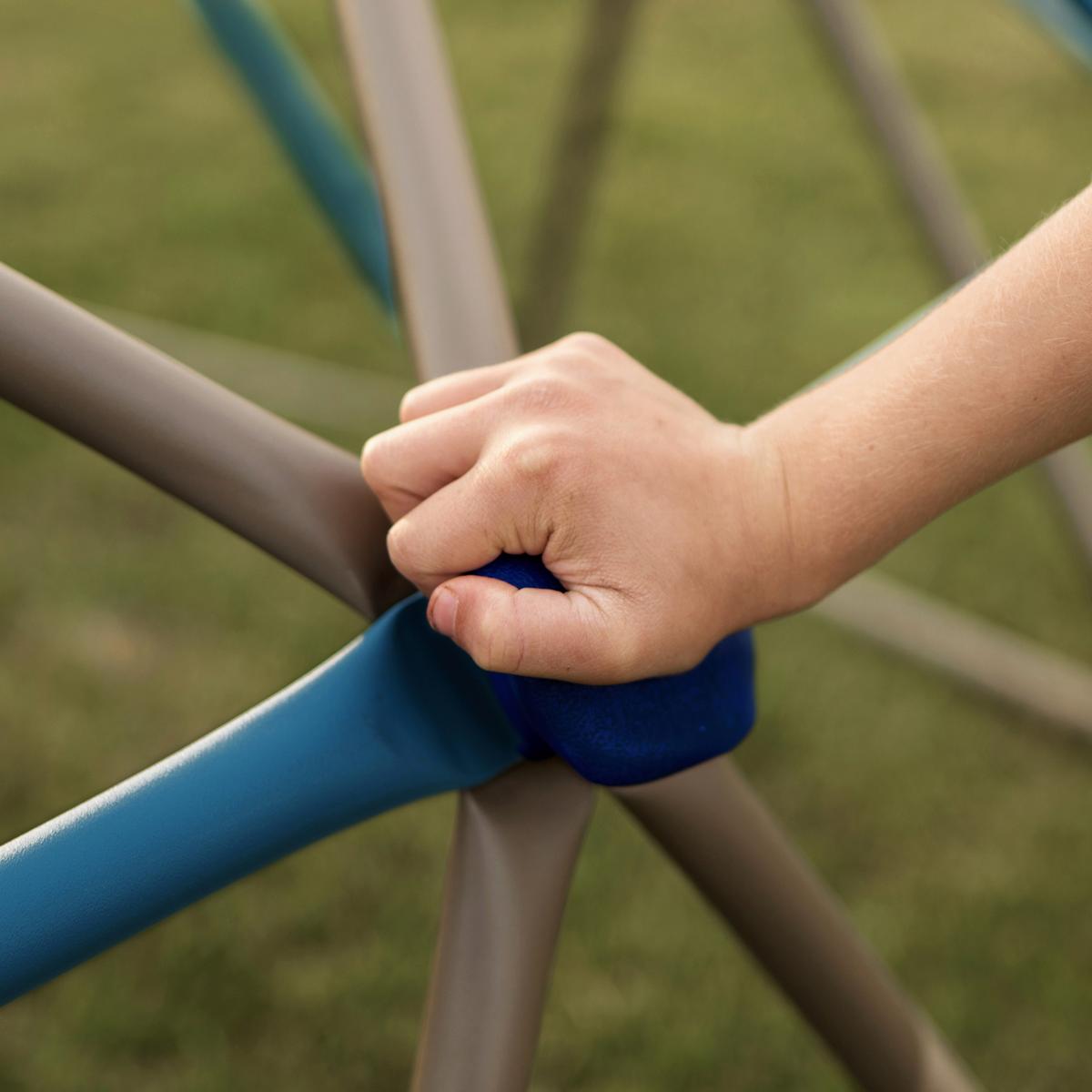 Klettergerüst Klettergerüst_geodome - Blau/Braun, KONVENTIONELL, Metall (274/137cm)