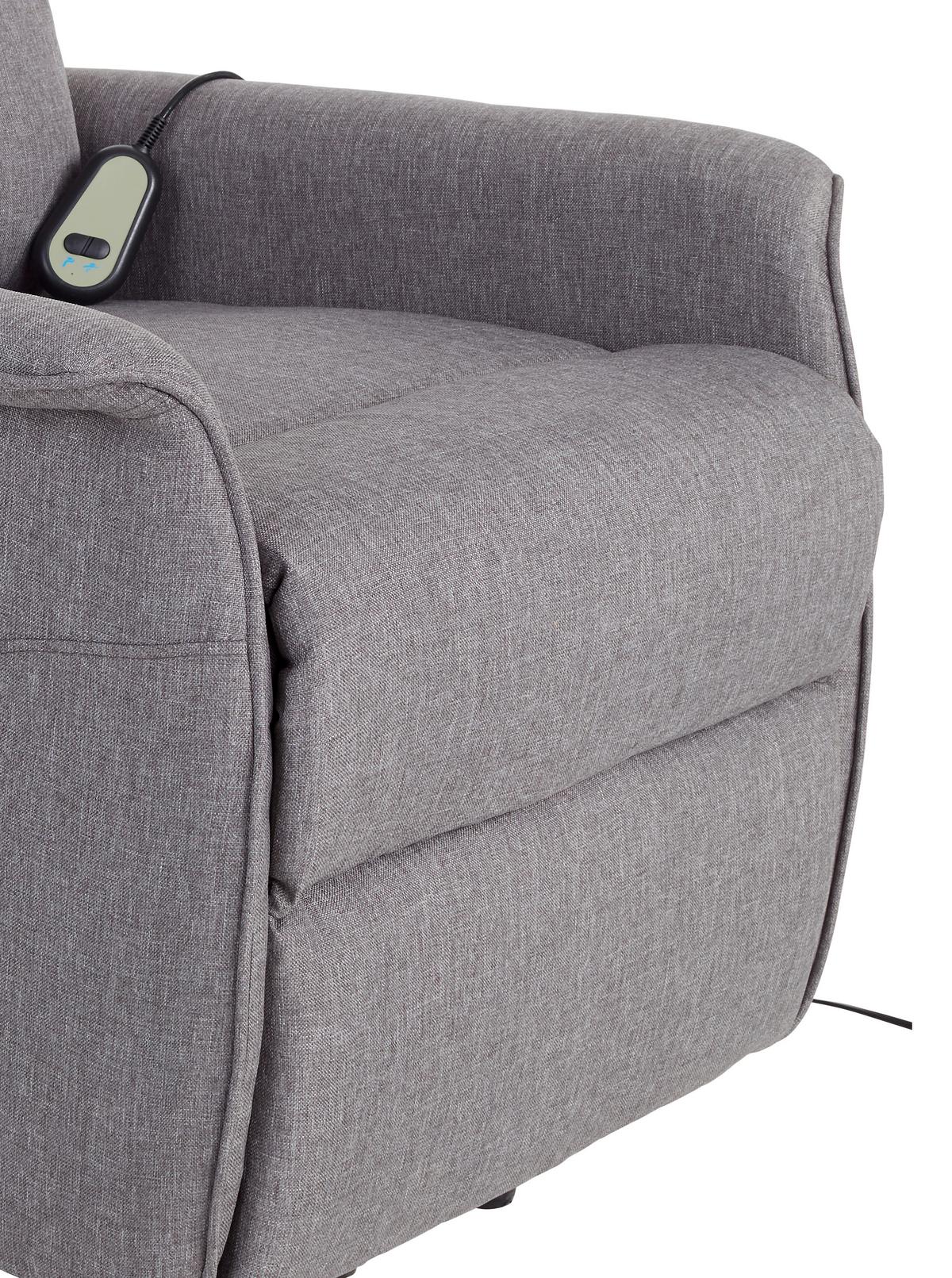 Fernsehsessel Elektrisch Graham Stoffbezug Grau - Grau, KONVENTIONELL, Textil/Metall (66/80-97/90-159,5cm) - Luca Bessoni