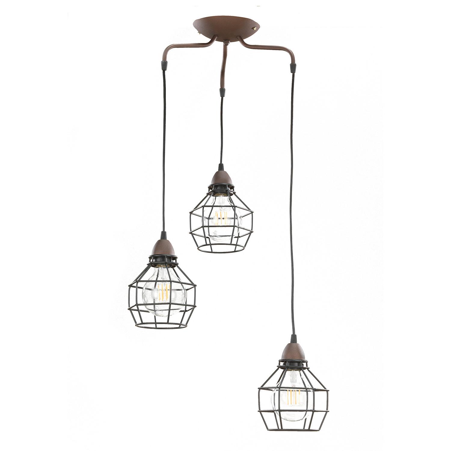 HÄNGELEUCHTE 4859/S3 - Schwarz, LIFESTYLE, Metall (40/94cm)