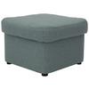 Polsterhocker Papenburg Hellblau Webstoff H: 40 Cm - Schwarz/Hellblau, KONVENTIONELL, Textil (60/40/60cm) - MID.YOU