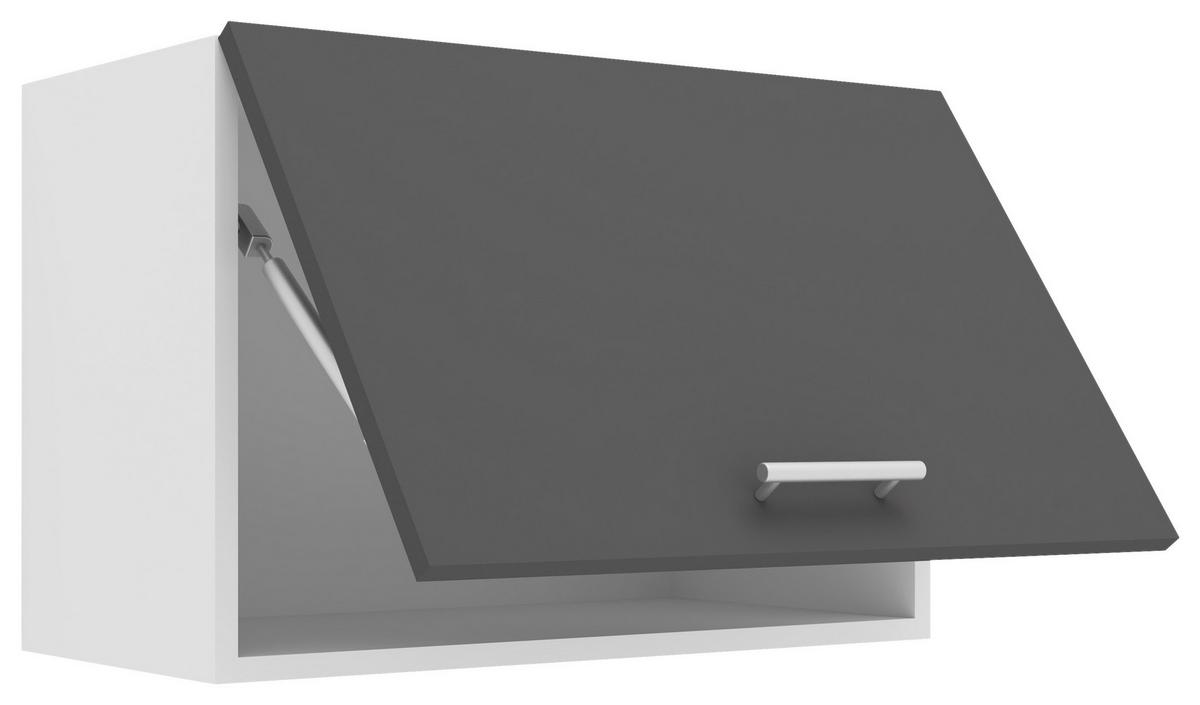 Küchenoberschrank Esilo 60 Cm Anthrazit/weiß 1 Klappe - Anthrazit/Weiß, KONVENTIONELL, Holzwerkstoff (60/40/31cm) - MID.YOU