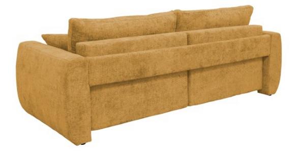 Schlafsofa Bali - Bernsteinfarben/Schwarz, MODERN, Holz/Textil (245/74-90/104cm) - Luca Bessoni