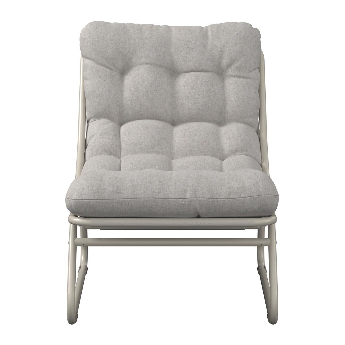 Loungesessel Kapstadt - Beige, MODERN, Textil/Metall (68/36/65cm) - Beldano