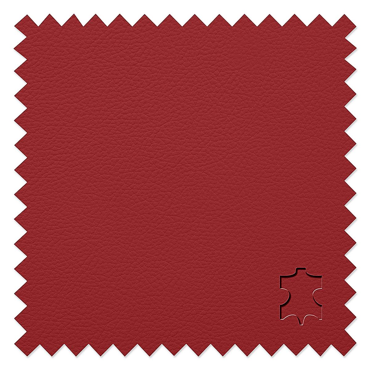 Sessel Oslo Rot B: 105 Cm - Rot/Schwarz, Design, Leder (105/92/85cm) - Livetastic
