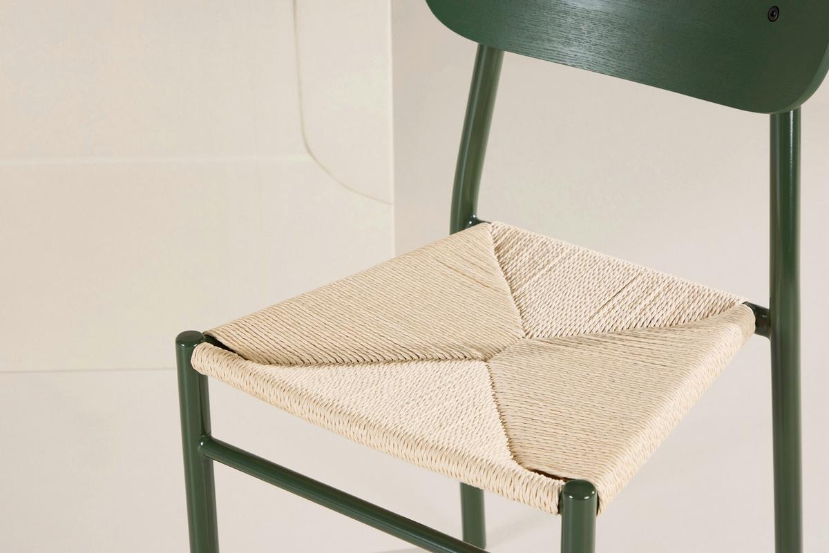 STUHL Polly, Grün/Beige B: 45 cm - Beige/Grün, MODERN, Holz/Textil (45/80/50cm) - Livetastic