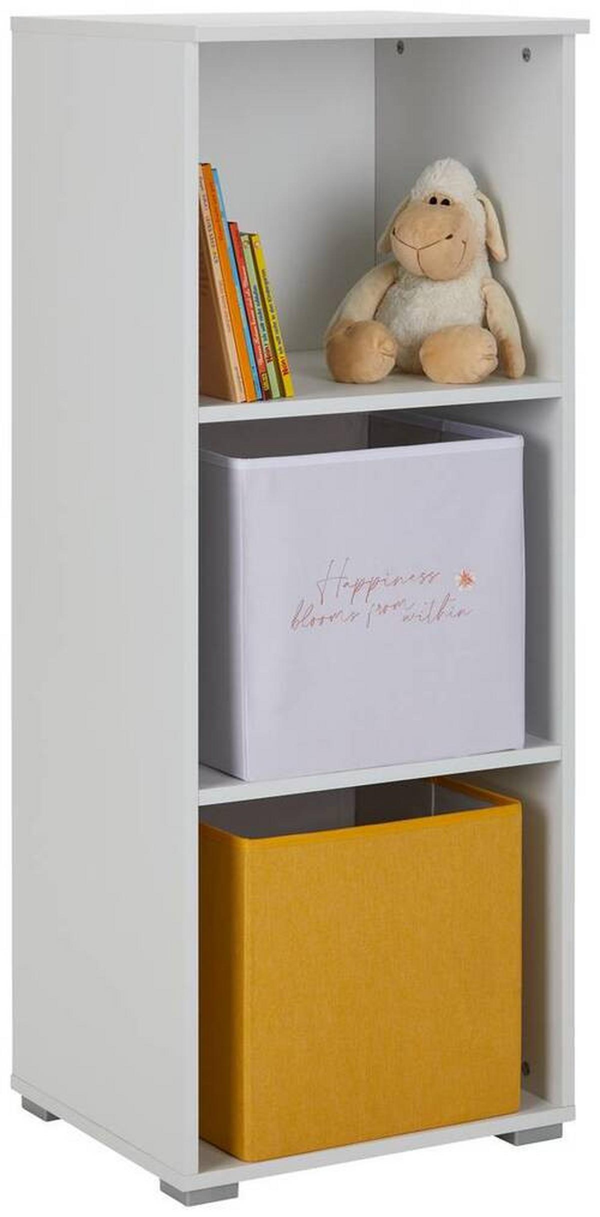 STOJACÍ REGÁL WHITE - bílá, kompozitní dřevo (47/119/42cm)