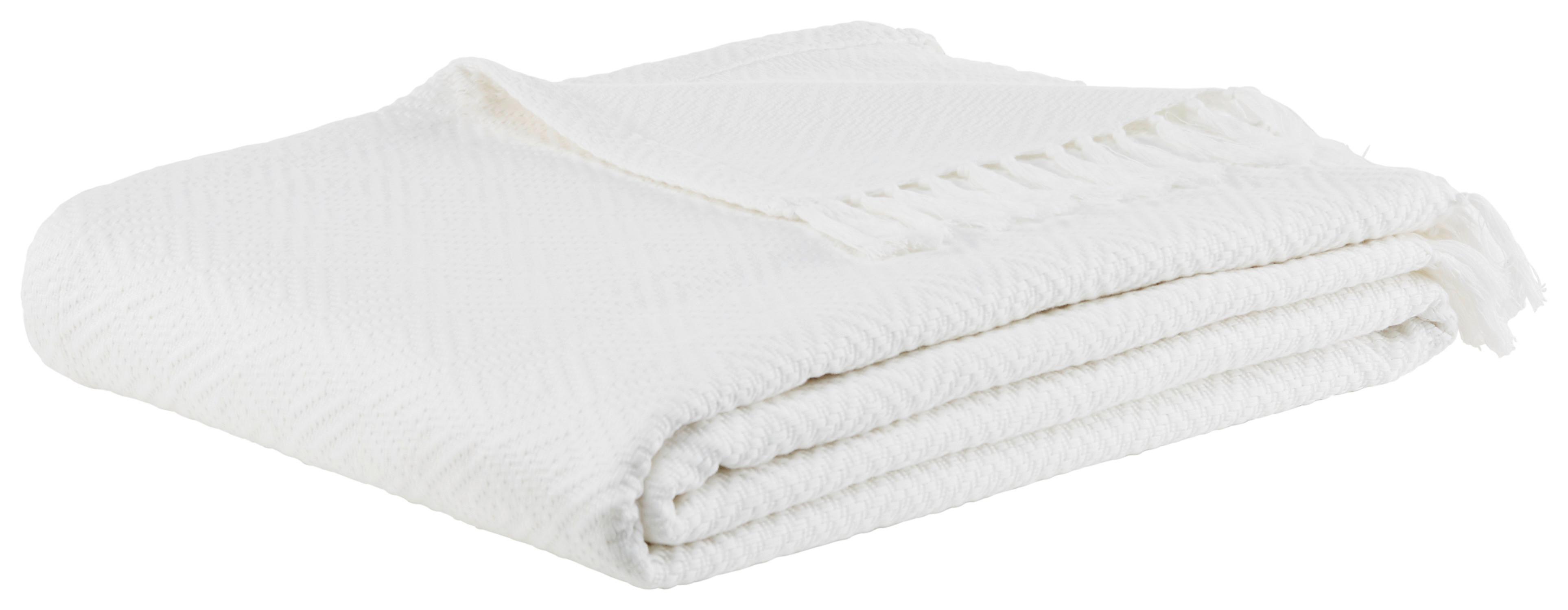 Přehoz na postel Frieda, 130/180cm, bílá - bílá, Lifestyle (130/180cm) - Modern Living