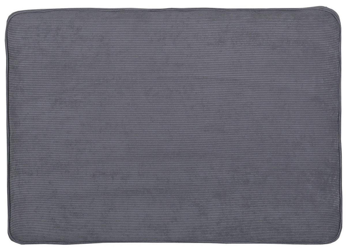 Hocker Rimini, Dunkelgrau B: 93 cm - Dunkelgrau/Buchefarben, Design, Textil (93/47/65cm) - MID.YOU