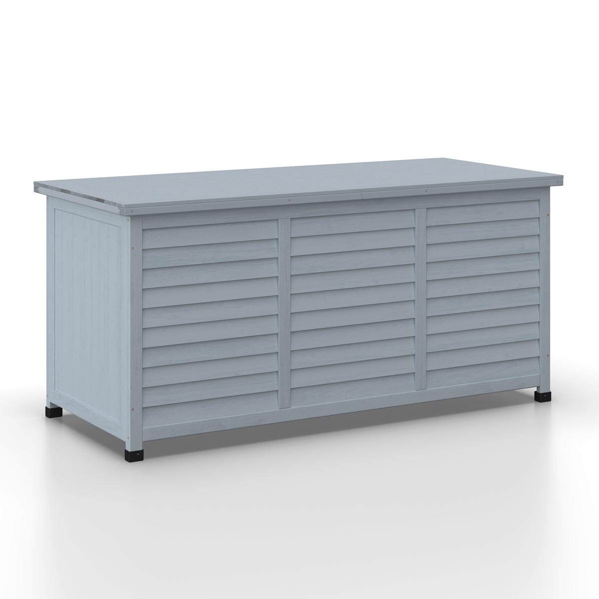 BOX NA VANKÚŠE JORIS - sivá, Modern, drevo (127/60/56cm) - Bessagi Garden