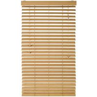 Jalousie Venetian 105x130 cm mit Schnurzug - Naturfarben, Natur, Holz (105/130cm)
