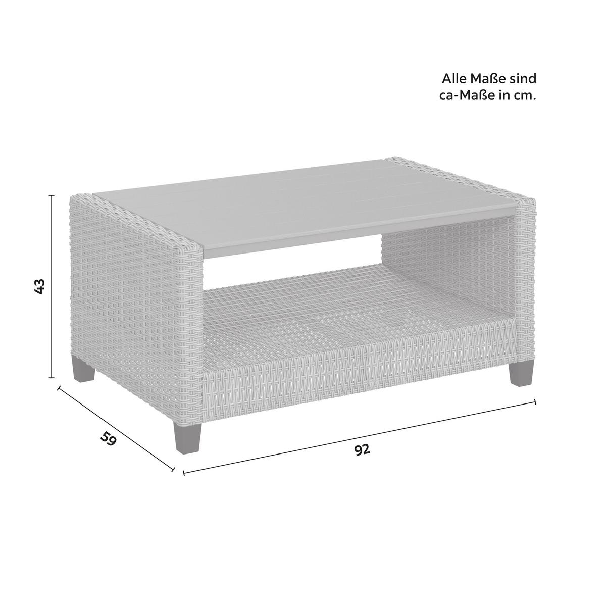 TERASOVÁ SEDACIA SÚPRAVA DANI - sivá/svetlosivá, Modern, kov/kompozitné drevo - Mömax