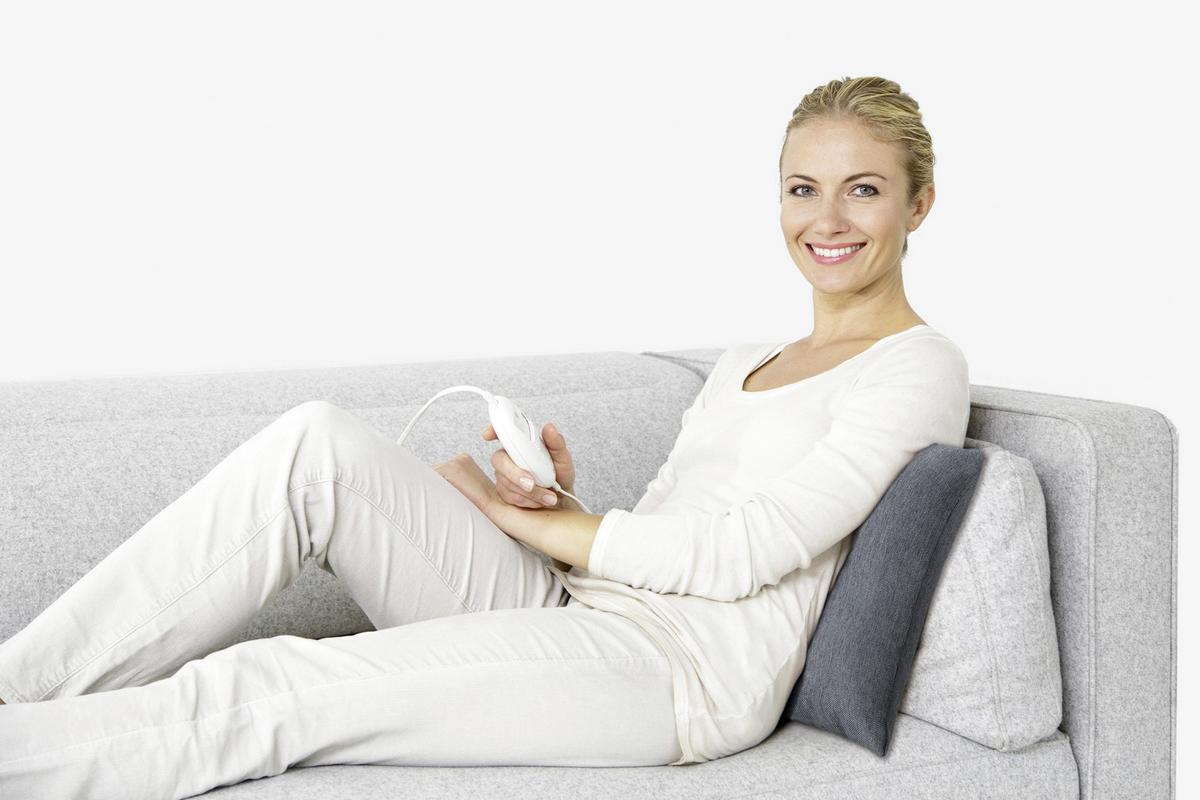 Shiatsu-massagekissen Geeignet Für Rücken, Beine, Nacken - Grau, KONVENTIONELL, Textil (40/40/10cm) - Beurer