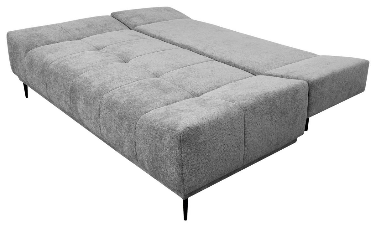 Schlafsofa Malpenza Grazu B: 199 cm - Schwarz/Braun, Trend, Textil (199/91/110cm)