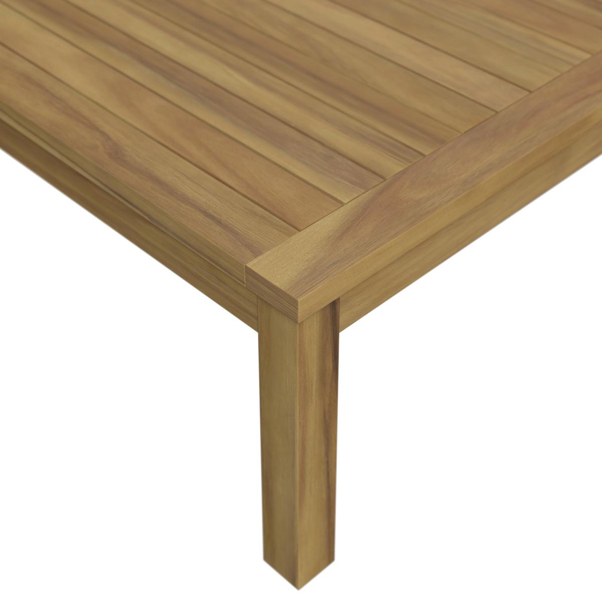 Loungegarnitur Graz - Grau/Akaziefarben, MODERN, Holz/Kunststoff (240/160cm) - Beldano