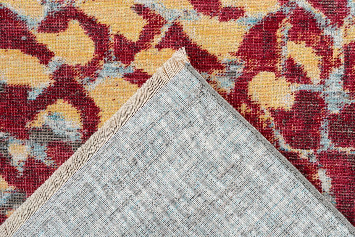 Teppich Dilan 400 80x150 Cm Dilan 400 - Rot/Multicolor, KONVENTIONELL, Textil (80/150cm)