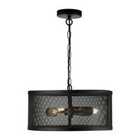 Hängeleuchte Fishnet H: 150 cm 3-Flammig, höhenverstellbar - Schwarz, LIFESTYLE, Metall (45/150cm)