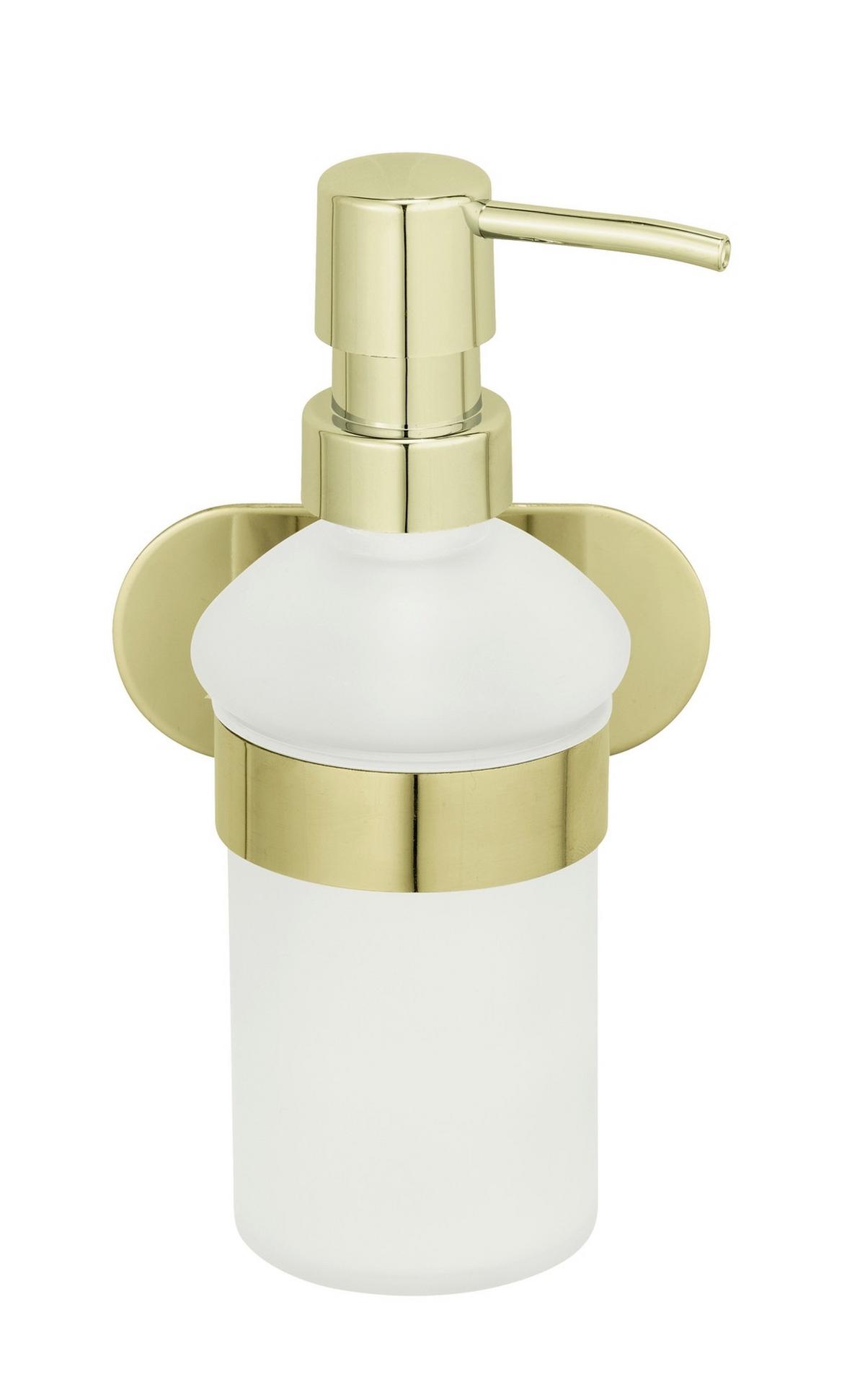 Dávkovač mydla TURBO-LOC -SB- - zlatá, Lifestyle, kov (10/16,5/10,5cm) - Mömax