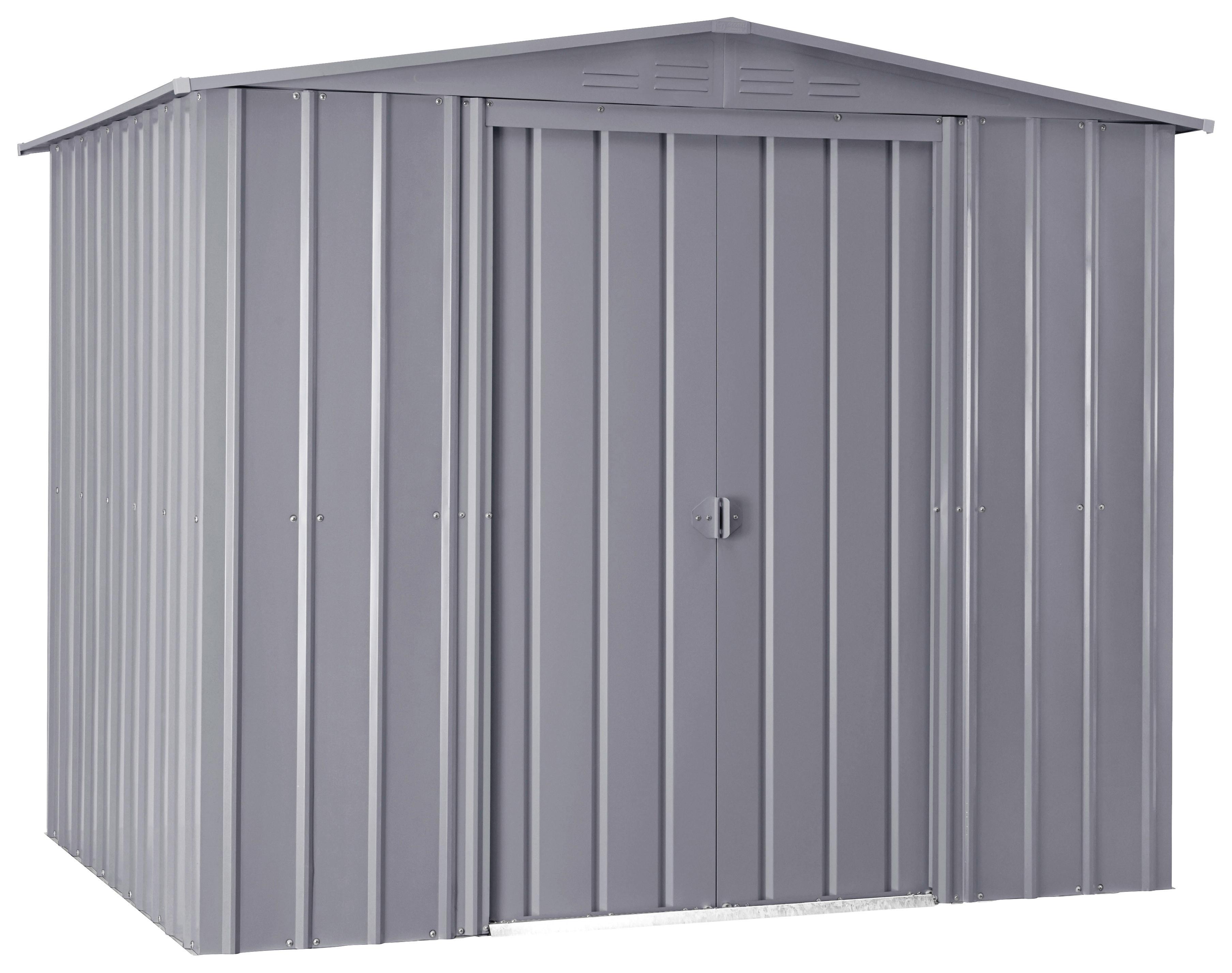Gerätehaus ohne Boden 247x245x198 cm - Silberfarben, Basics, Metall (247/198/245cm)