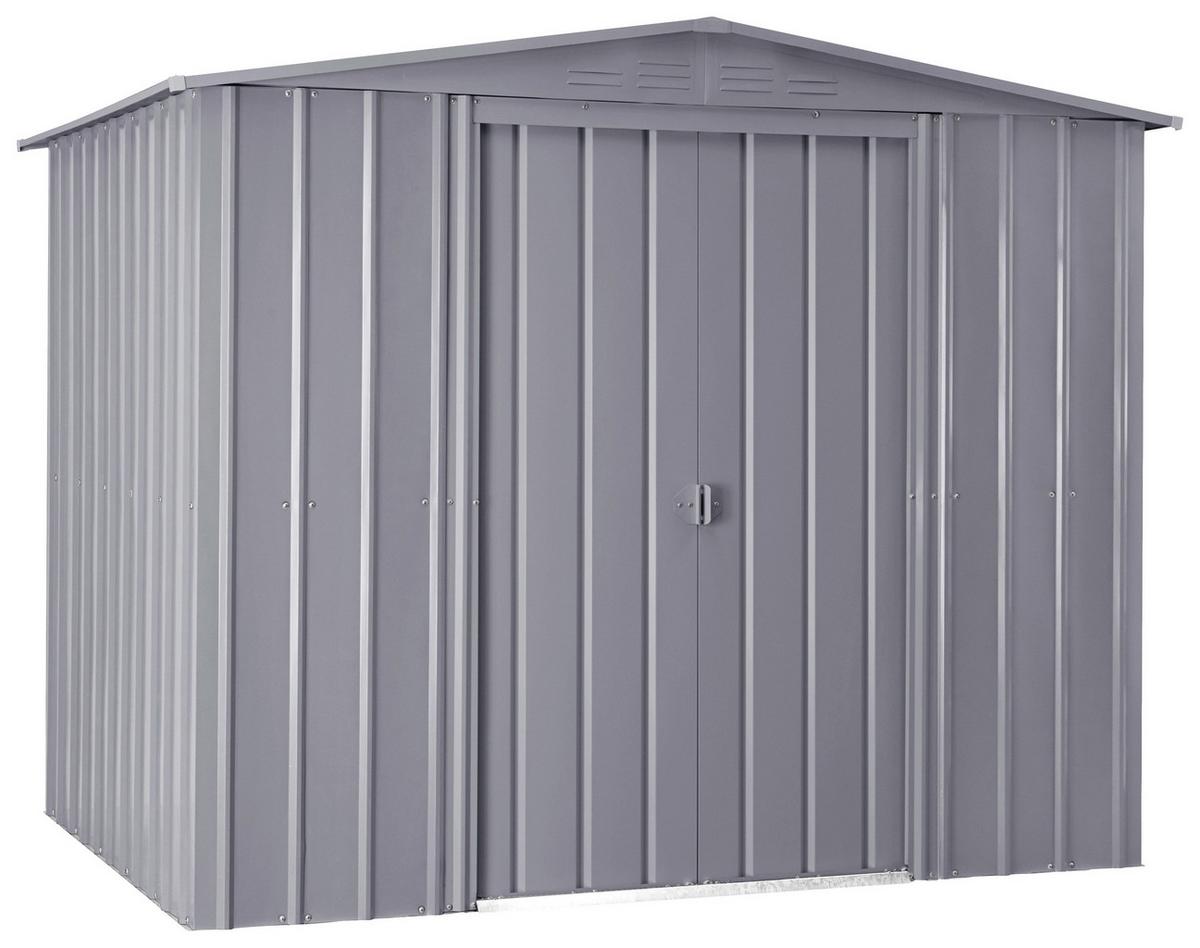 Gerätehaus Ohne Boden 247x245x198 Cm - Silberfarben, Basics, Metall (247/198/245cm)
